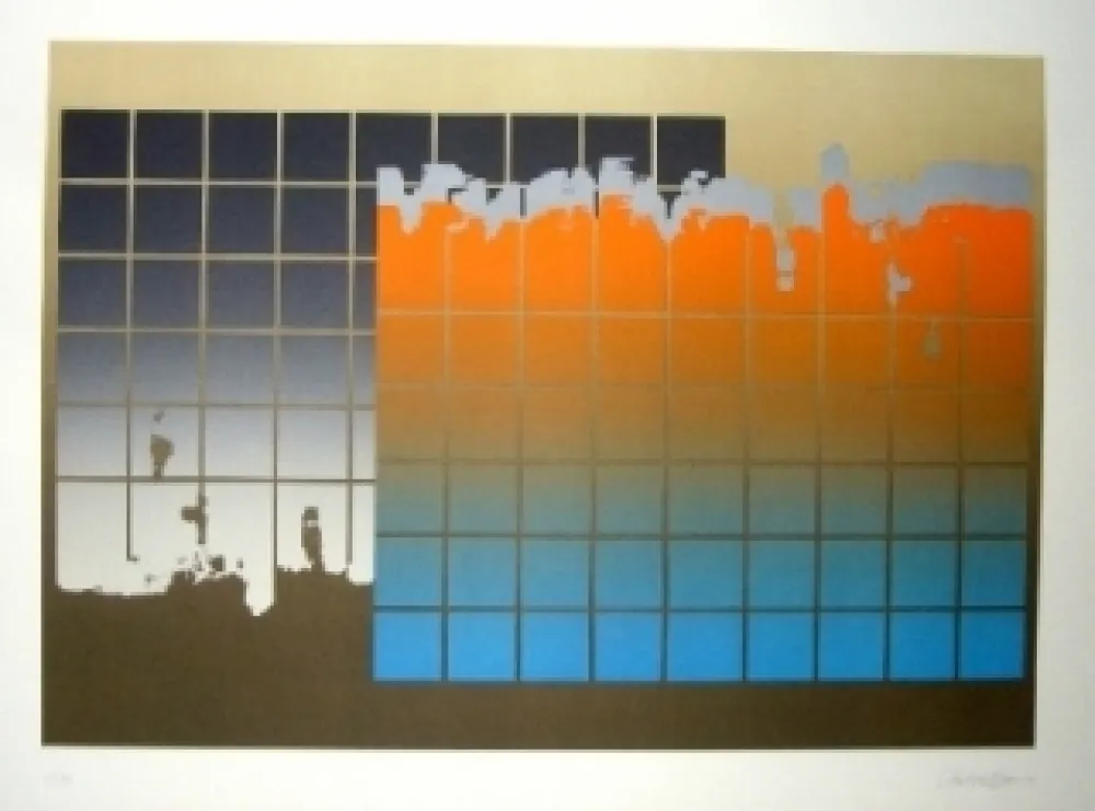 Lithograph Lopez Osornio - La otra geometria 7