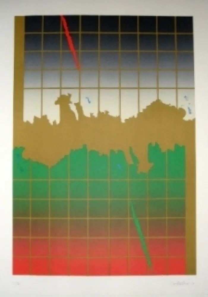Lithograph Lopez Osornio - La otra geometria 8