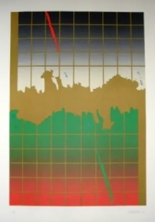 Lithograph Lopez Osornio - La otra geometria 8