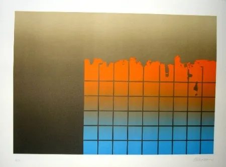 Lithograph Lopez Osornio - La otra geometria 9