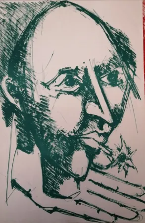 Lithograph Lorjou - Bal des Fols chez MM. Wildenstein