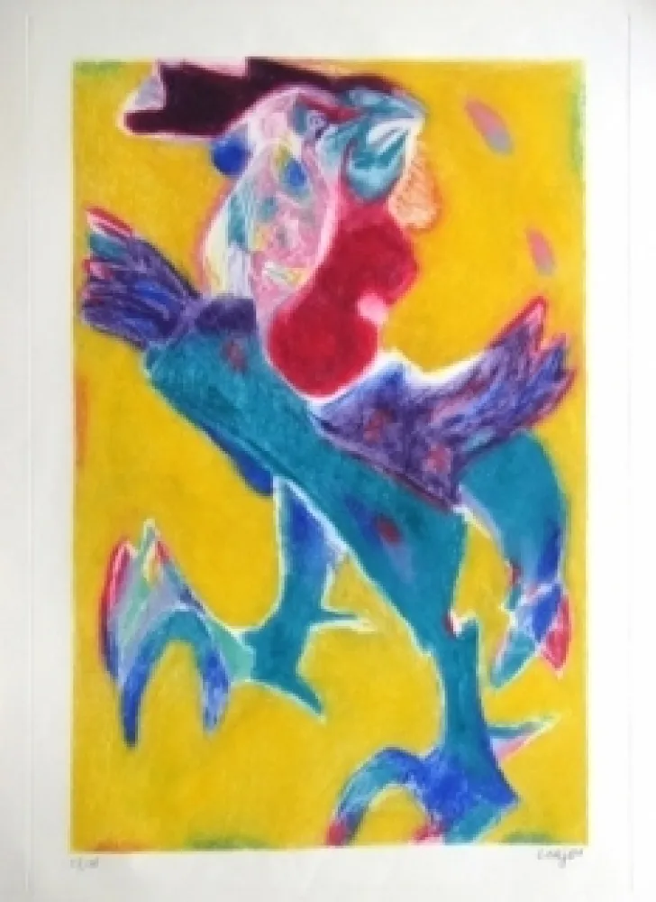 Etching And Aquatint Lorjou - Composition