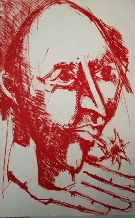 Lithograph Lorjou - Lorjou contre Dorival