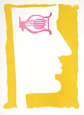 Woodcut Lorjou - Orphée, 1965