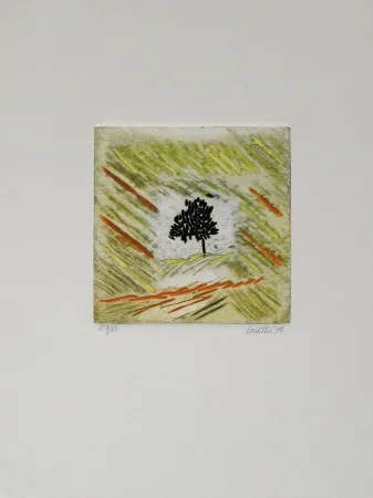 Etching Louttre - Une petite brune