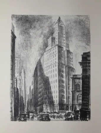 Lithograph Lubbers - NEW-YORK