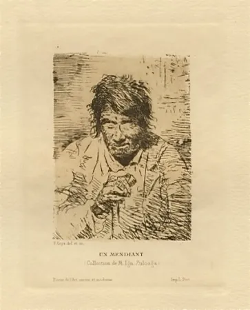 Etching Lucas - Le mendiant (The Beggar)