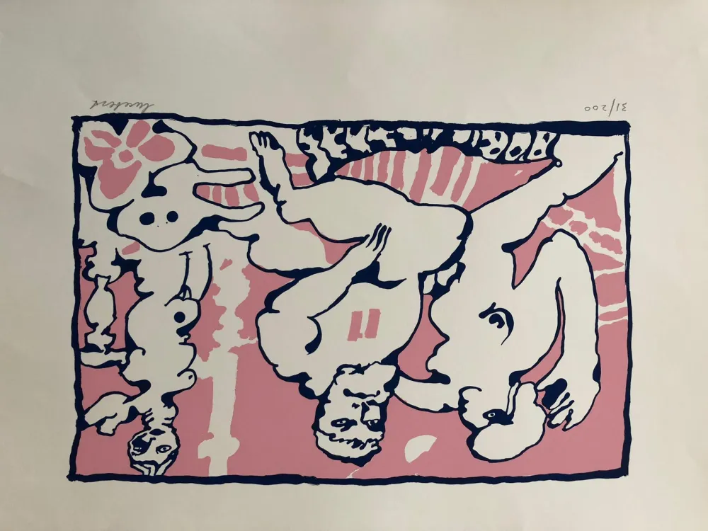 Screenprint Lucebert - Die Olympiker