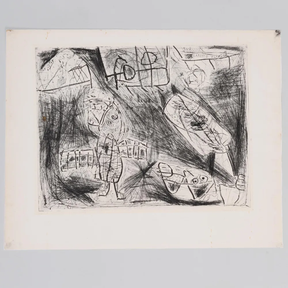 Engraving Lucebert - Laatsle Vinder