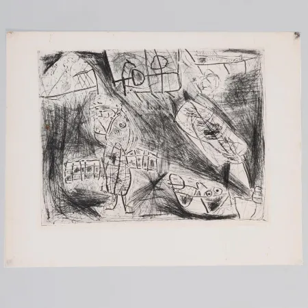 Engraving Lucebert - Laatsle Vinder