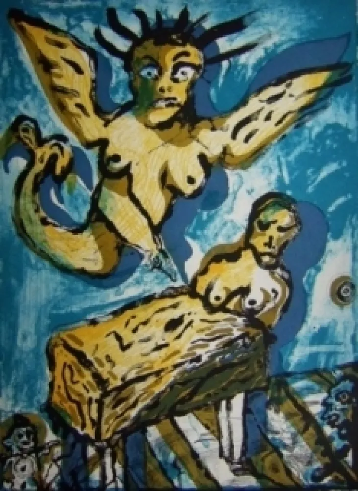 Lithograph Lucebert - Sans titre