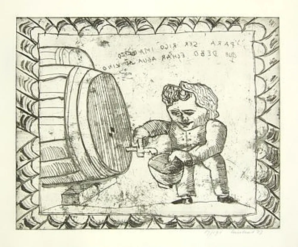 Etching Lucebert - Senza titolo