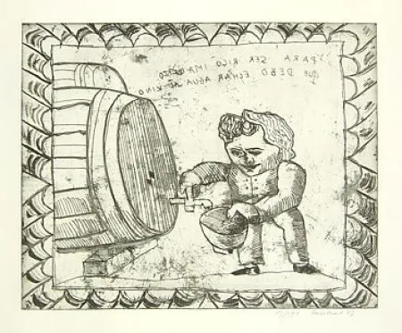 Etching Lucebert - Senza titolo