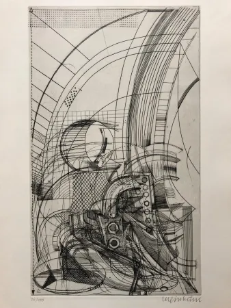 Etching Luginbühl - Plan für Pegasus