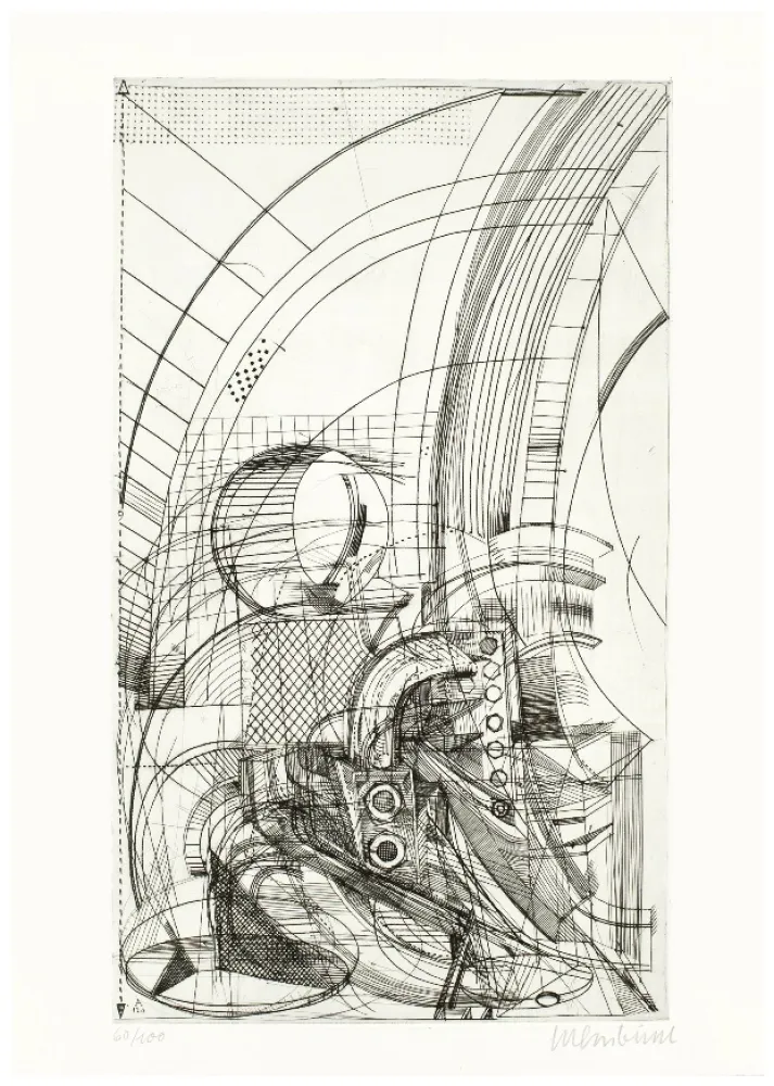 Etching Luginbühl - Plan für Pegasus