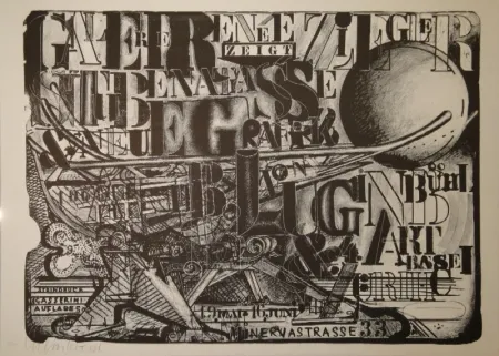 Lithograph Luginbühl - Stubenatlasse