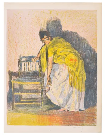 Lithograph Lunois - Danseuse espagnole