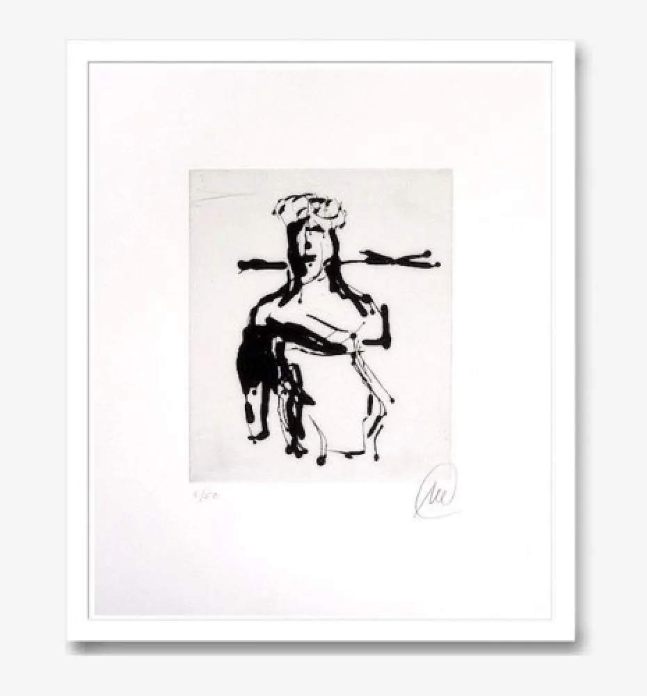 Etching Lüpertz - Ohne titel