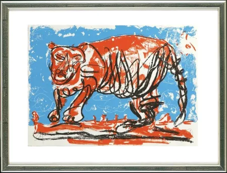 Screenprint Lüpertz - TIger