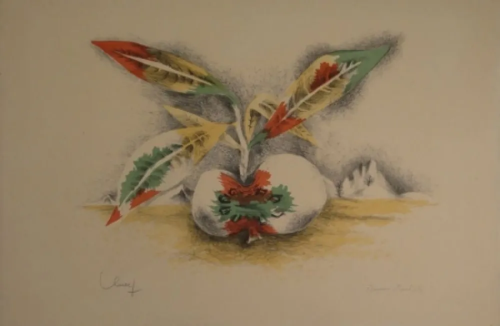 Lithograph Lurcat - Sang et Vie