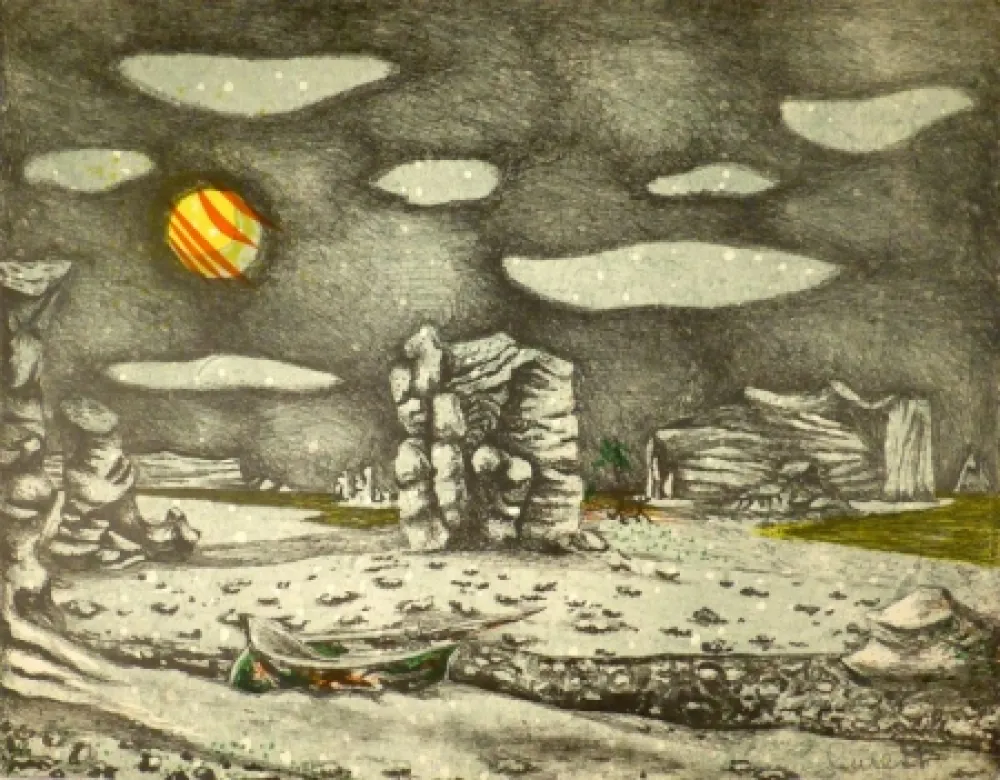 Lithograph Lurcat - Sant Angelo d’Ischia