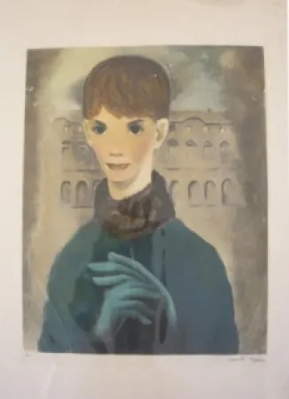 Etching Lydis - Femme aux gants