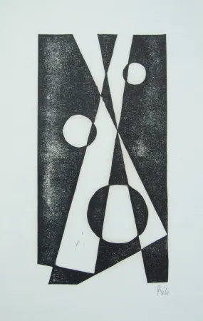 Woodcut Maatsch - Composition