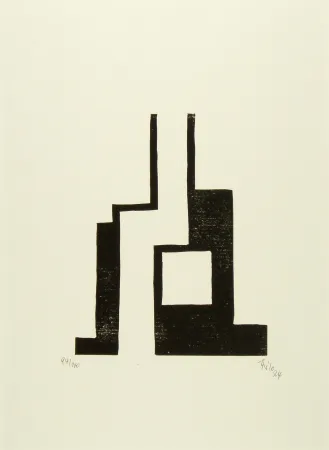 Woodcut Maatsch - Ohne Titel (No Title)