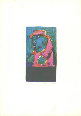 Lithograph Maccari - L'ultimo grido