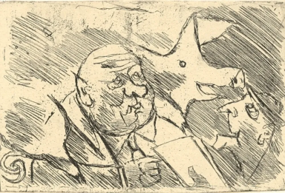 Etching Maccari - Senza titolo