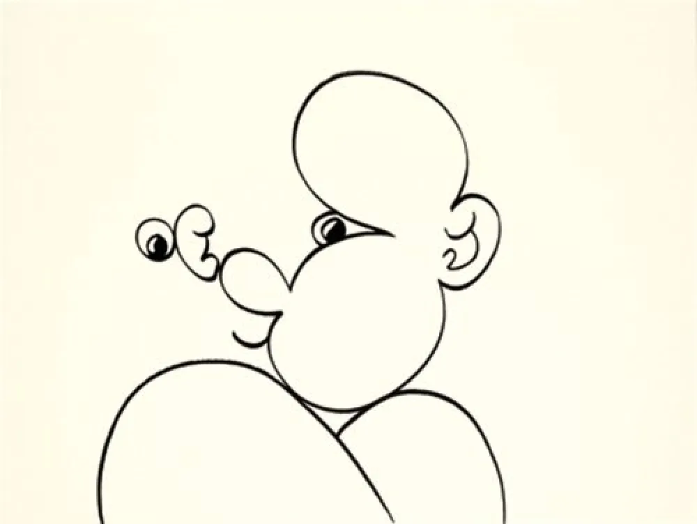 Lithograph Macías - Negro 3