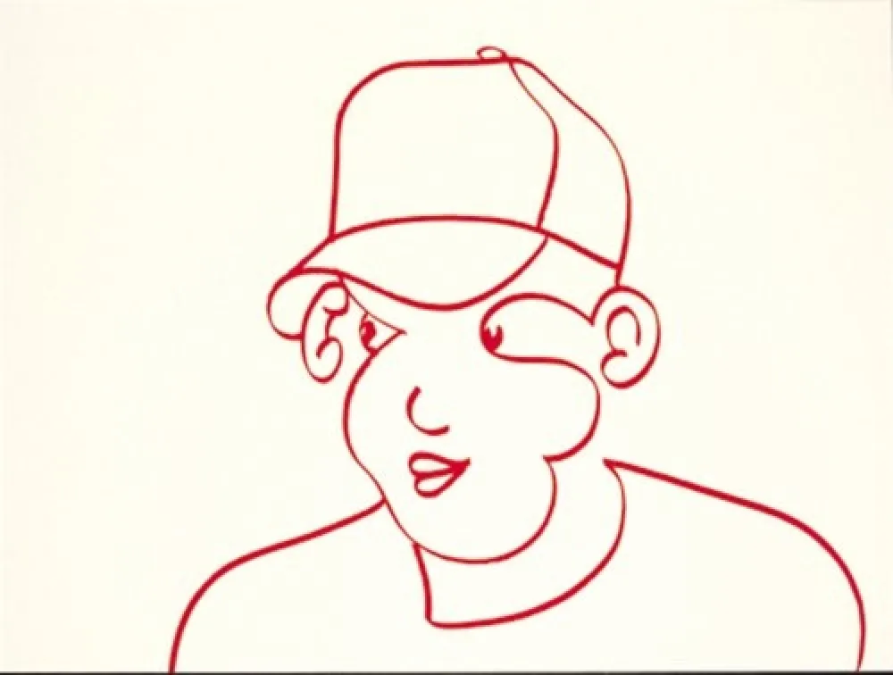 Lithograph Macías - Rojo 2