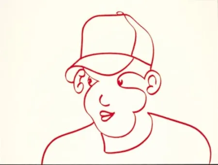 Lithograph Macías - Rojo 2