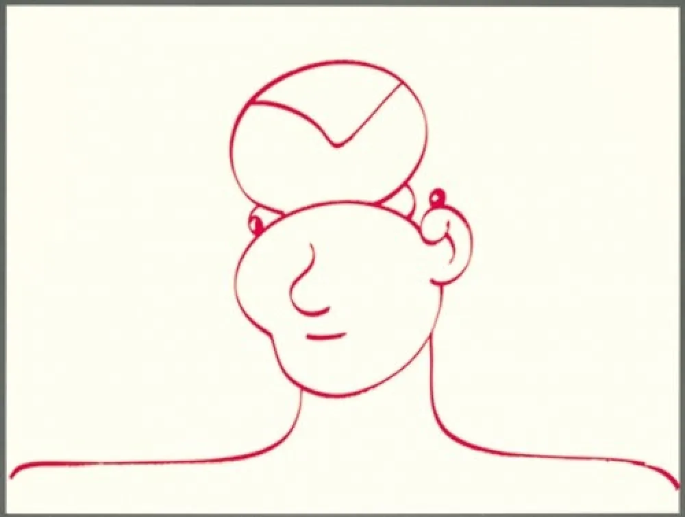 Lithograph Macías - Rojo 3