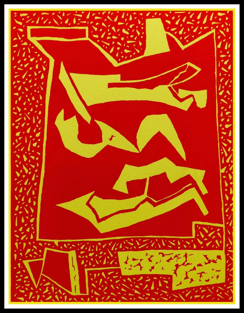 Woodcut Magnelli - COMPOSITION