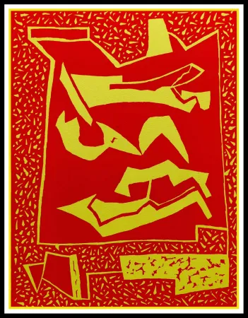 Woodcut Magnelli - COMPOSITION