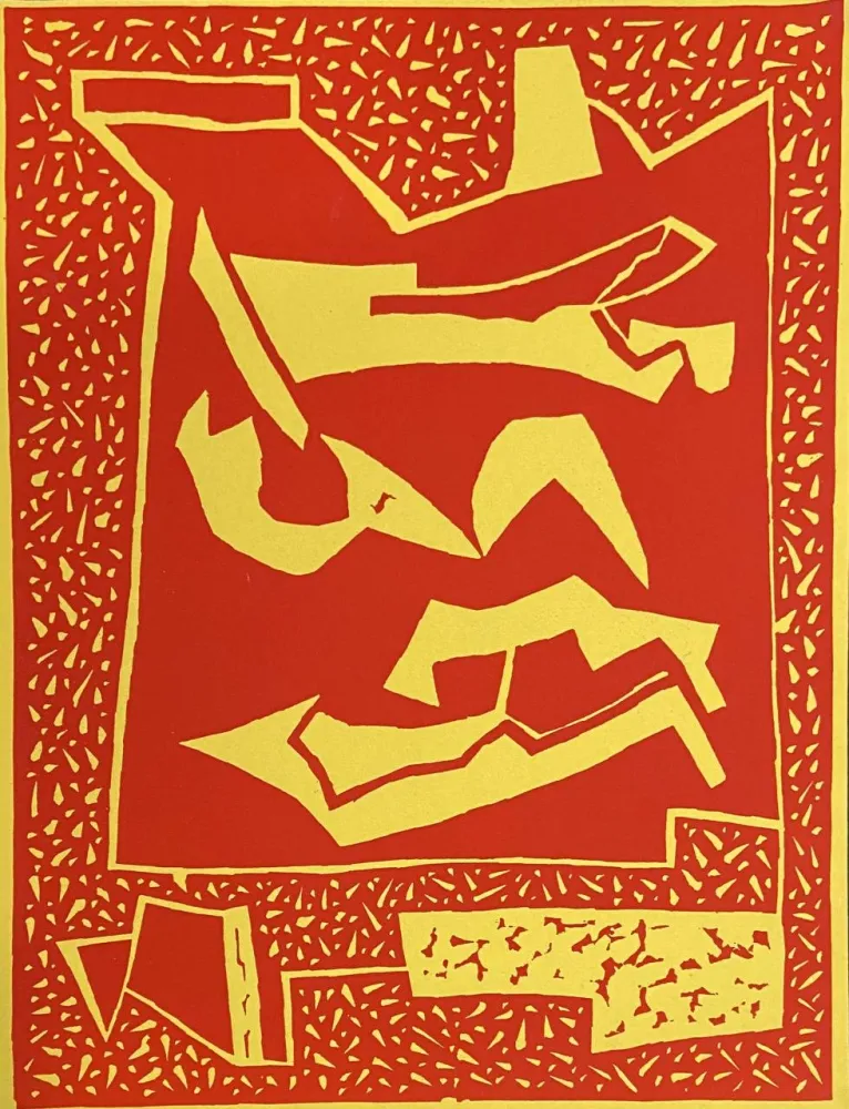 Woodcut Magnelli - Composition 66