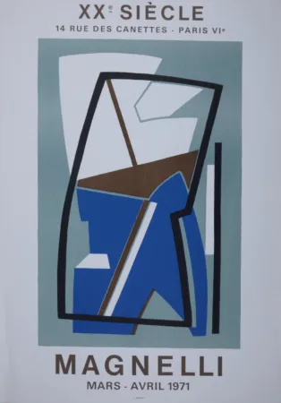 Lithograph Magnelli - Galerie XXème Siècle, 1971