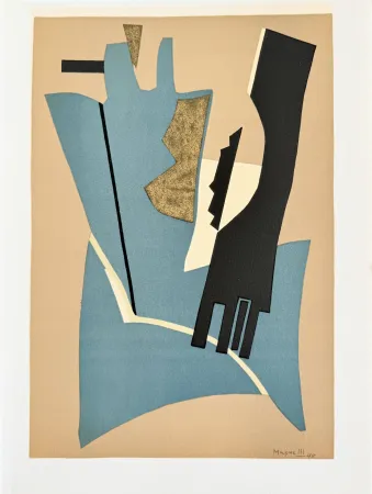 Lithograph Magnelli - Hommage à San Lazzaro