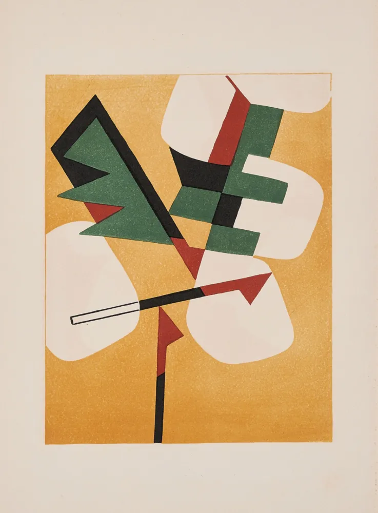 Lithograph Magnelli - Jean Arp - Alberto Magnelli & Sophie Taeuber-Arp, Aux Nourritures Terrestres, 1950 