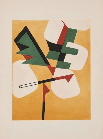 Lithograph Magnelli - Jean Arp - Alberto Magnelli & Sophie Taeuber-Arp, Aux Nourritures Terrestres, 1950 