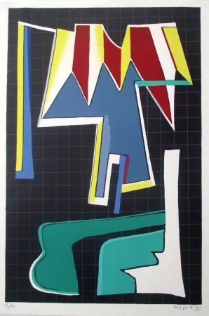 Lithograph Magnelli - L'Album de la Ferrage, pl VIII