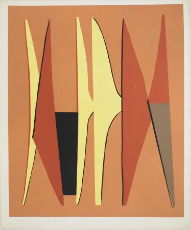 Lithograph Magnelli - Trois motifs abstraits