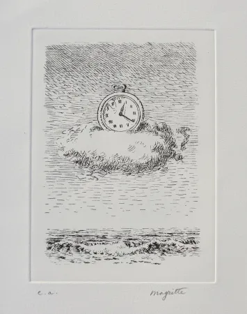 Engraving Magritte - Aube à l'Antipode
