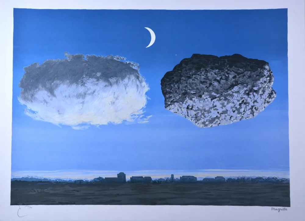 Lithograph Magritte - La Bataille de l'Argonne 