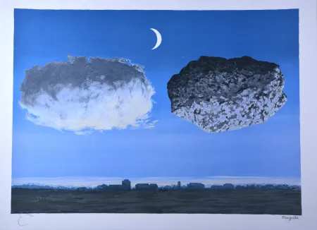Lithograph Magritte - La Bataille de l'Argonne 