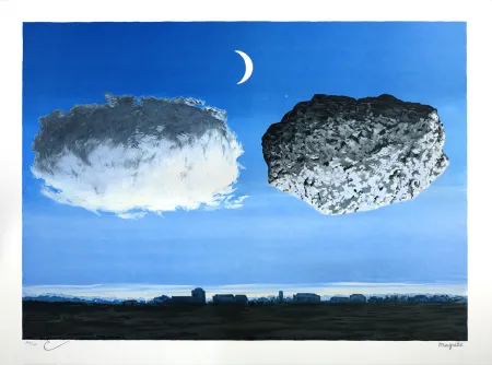 Lithograph Magritte - La Bataille de l'Argonne (The Battle of the Argonne)