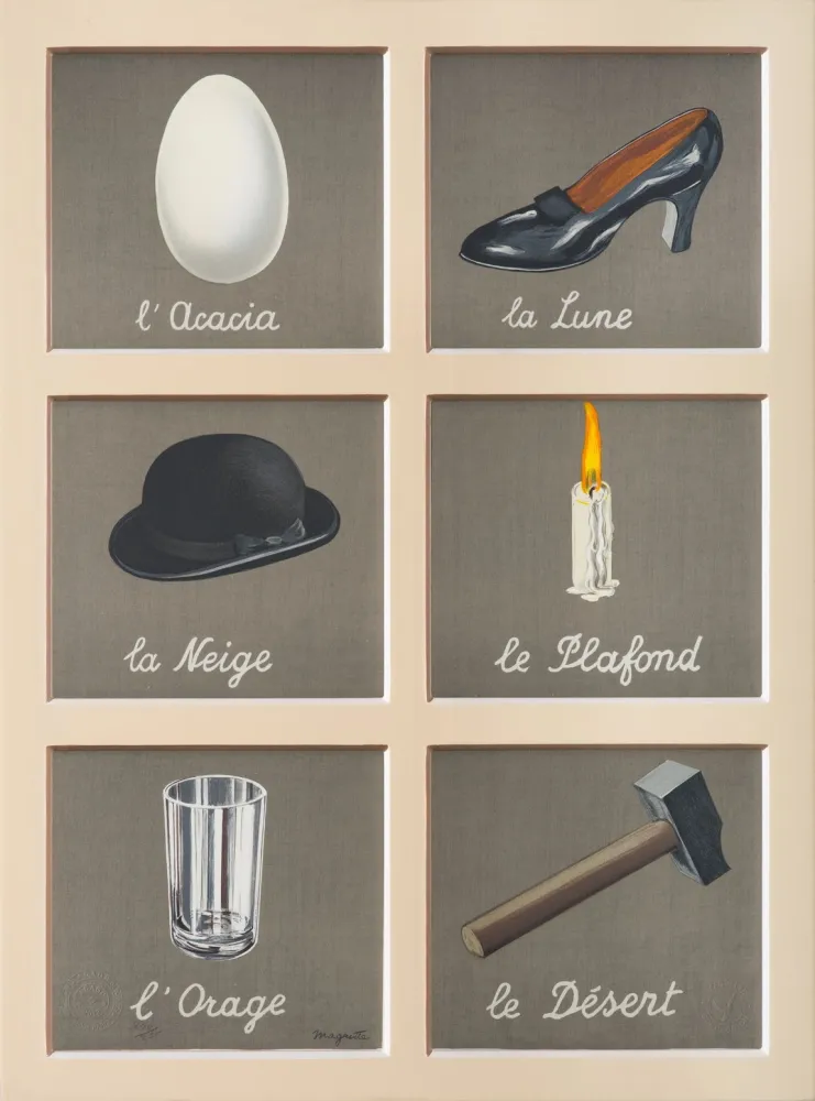 Lithograph Magritte - La Clé des Songes