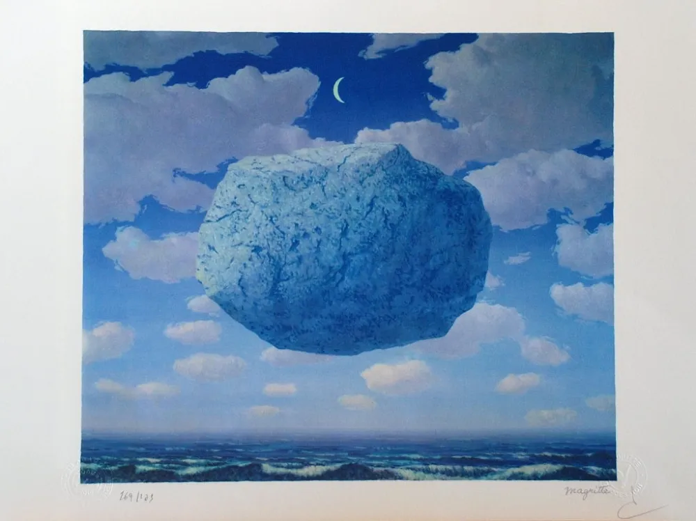Lithograph Magritte - La Flèche de Zénon