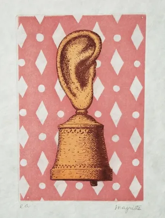 Etching And Aquatint Magritte - La leçon de musique
